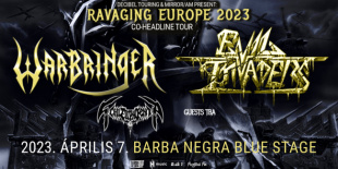 Warbringer, Evil Invaders, Schizophrenia - thrash metal buli a Barba Negra Blue Stage-en