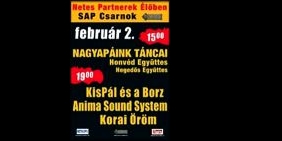 Netes Partnerek élőben Kispál és a Borz, Anima Sound System, Korai Öröm