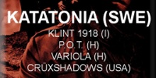 Katatonia (SWE), Crüxshadows (USA), Klimt1918 (ITA), Variola, P.O.T.