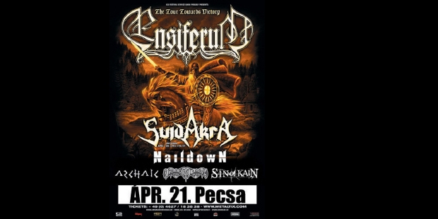 Ensiferum, Suidakra, Naildown a Petőfi Csarnokban