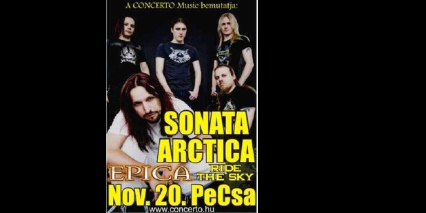 Sonata Arctica, Epica, Ride The Sky a Petőfi Csarnokban