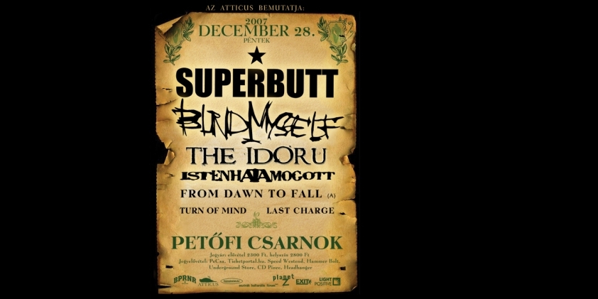 Superbutt, Blind Myself évbúcsúztató koncert
