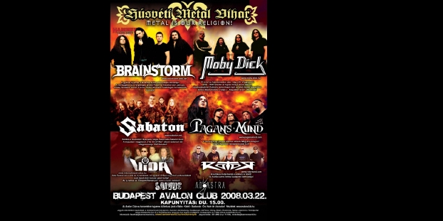 Húsvéti Metal Vihar (Brainstorm, Pagan´s Mind, Sabaton)