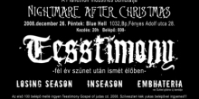 Nightmare after Christmas: Tesstimony, Stereochrist, Wall Of Sleep, Chief Rebel Angel…