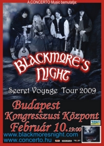 Blackmore’s Night Secret Voyage Tour 2009  a Kongresszusi Központban