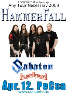 Hammerfall, Sabaton a Petőfi Csarnokban