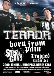 Nehéz csontok éjszakája: Terror, Born From Pain, Stick to Your Guns, Trapped Under Ice