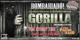 Bombariadó Rockabilly Cirkusz – Gorilla, Tom Stormy Trio, The Hellfreaks a Dürerben