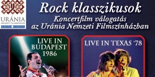 Rock Klasszikusok - koncertfilm válogatás az Urániában