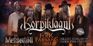 Korpiklaani, Metsatöll, Virrasztók, Silent Stream Of Godless Elegy