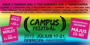 Sokszínű kulturális kavalkád 2013-ban is Campus fesztivál