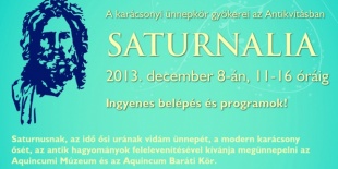 Saturnalia  A karácsonyi ünnepkör gyökerei az Antikvitásban