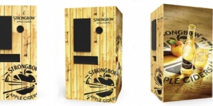 Ciderautomaták országszerte:  1 alma = 1 Strongbow