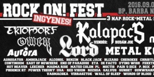 Rock On! Fest 2016 - ingyenes, 3 napos nagyszabású rock / metal fesztivál szeptember első hétvégéjén Budapesten