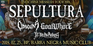 SEPULTURA, Obscura, Goatwhore,  és a Fits For An Autopsy társaságában Budapesten!