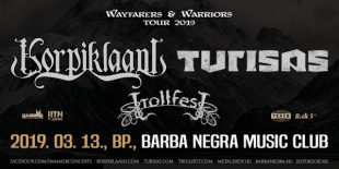 A Korpiklaani-Turisas-Trollfest hármas érkezik márciusban Budapestre
