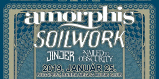 Amorphis, Soilwork, Jinjer, Nailed To Obscurity a Barba Negra klubban