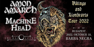 Együtt érkezik Budapestre az Amon Amarth és a Machine Head