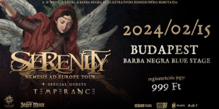 Serenity: új lemez és budapesti buli szinte ingyen a kanyarban!