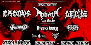 SUMMER HELL: EXODUS, az ABBATH DOOM OCCULTA, DEICIDE, ABORTED, MISERY INDEX és a SKELETAL REMAINS