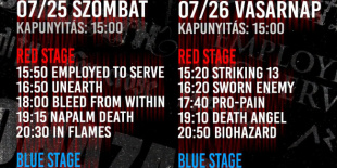 Holnap startol a Summer Hell 2026 - főszerepben az In Flames és a Biohazard!